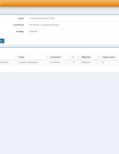 AP Processing Claims History