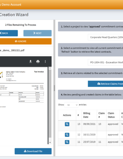 AP Processing Claims Wizard